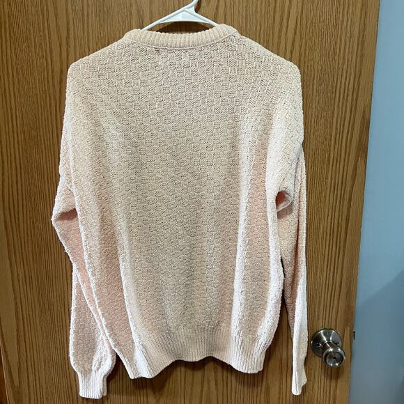 Vintage The Fox Collection Chunky Textured Knit Sweater Size Medium Grandpa - Picture 4 of 5